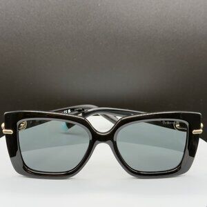 Tiffany & Co TF 4199 8001/S4 Black Gold Sunglasses Grey Lens 53 18 140 READ